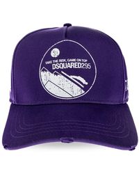 DSquared² - Baseball Cap With Visor - Lyst