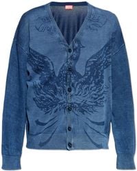 DIESEL - Cardigan 'K-Fenicar' - Lyst