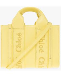 Chloé - ‘Woody Mini’ Shoulder Bag - Lyst