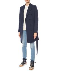 Golden Goose Deluxe Brand Double-breasted Coat - Blue