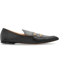 Chloé - 'Agnes' Leather Loafers - Lyst