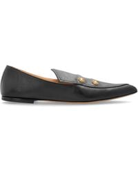 Chloé - 'Agnes' Leather Loafers - Lyst