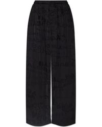 Balenciaga - Trousers With Logo - Lyst