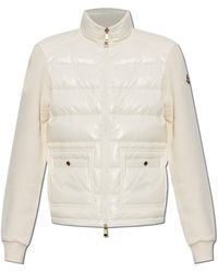 Moncler - Sweatshirt With Quilted Front - Lyst