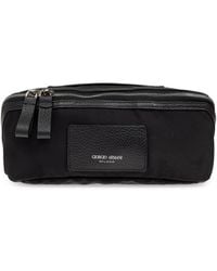 Giorgio Armani - Cosmetic Bag With Logo Patch - Lyst