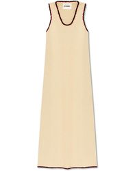 Jil Sander - + Sleeveless Dress In Cotton, - Lyst