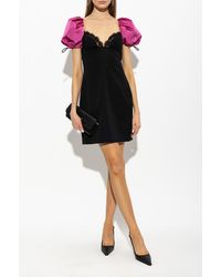 DSquared² - Wool Dress With Puff Sleeves - Lyst