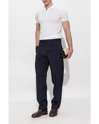Fendi - Wool Pleated Trousers - Lyst