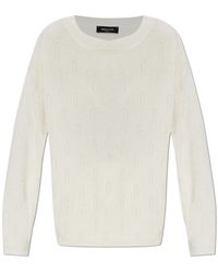 Fabiana Filippi - Wool Sweater With Shimmering Fringes - Lyst