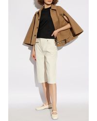 Burberry - T-Shirt With Side Drawstrings - Lyst