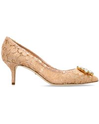 Dolce & Gabbana - Lace High Heel Shoes - Lyst