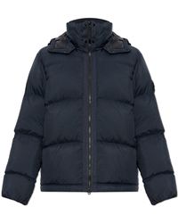 Stone Island - Quilted Jacket With Hood - Lyst