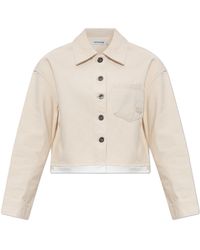 Self-Portrait - Denim Jacket With Vintage Effect - Lyst