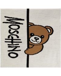 Moschino - Scarf With A Characteristic Teddy Bear Motif - Lyst