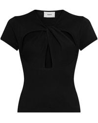 Coperni - T-Shirt With Decorative Cut-Outs - Lyst