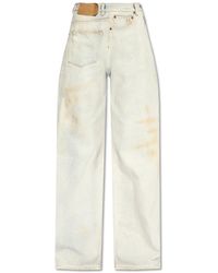 MM6 by Maison Martin Margiela - Jeans With Vintage Effect, , Light - Lyst