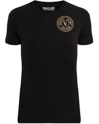 Versace Jeans Couture - T-Shirt With Printed Logo - Lyst