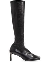 Jil Sander - Heeled Boots In Leather, - Lyst