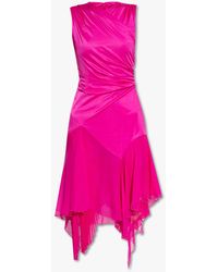 Versace - Pink Sleeveless Dress - Lyst