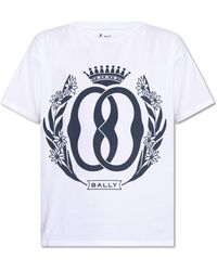 Bally - T-shirt With Logo, - Lyst