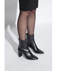 Saint Laurent - Leather Ankle Boots. - Lyst