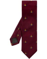Vivienne Westwood - Silk Tie With Logo - Lyst