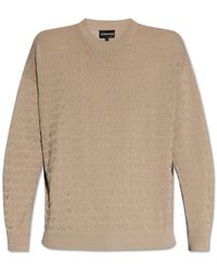 Emporio Armani - Monogrammed Sweater - Lyst