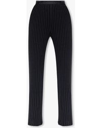 Iceberg - High-waisted Ribbed Trousers, - Lyst