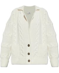 Versace - Wool Cardigan With Pockets - Lyst