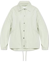 Jil Sander - Cotton Jacket With Logo - Lyst