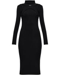 Off-White c/o Virgil Abloh - Pencil Dress With Turtleneck - Lyst