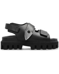 McQueen - Leather Platform Sandals - Lyst