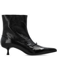 DIESEL - 'D-Jewels' Heeled Ankle Boots - Lyst