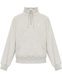 Ami Paris - Sweatshirt With Embroidered Logo - Lyst