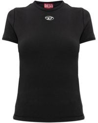 DIESEL - Top T-Uncutieslong-Od - Lyst