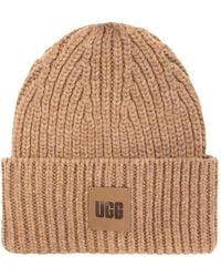 UGG - Braided Beanie With Logo - Lyst