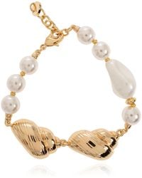 Self-Portrait - Bracelet With Glass Pearls - Lyst