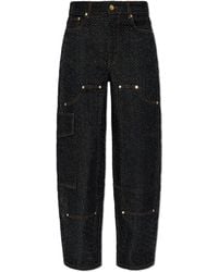 Ganni - Jeans With Decorative Finish - Lyst
