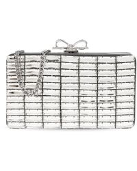 Self-Portrait - Clutch Bag With Shimmering Crystals - Lyst