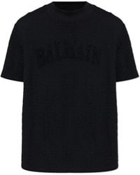 Balmain - T-Shirt With Monogram - Lyst