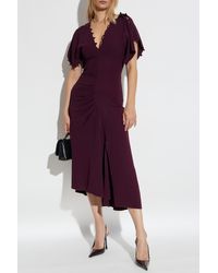 Victoria Beckham - Dress With A Front Slit - Lyst