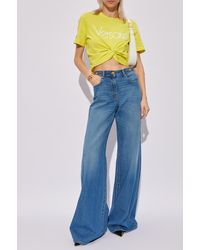 Versace - Jeans With Logo - Lyst