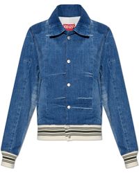KENZO - Denim Jacket With 'Vintage' Effect - Lyst