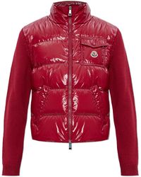 Moncler - Cardigan With Quilted Front - Lyst