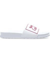 Versace Jeans Couture - Rubber Slides With A Raised Logo - Lyst