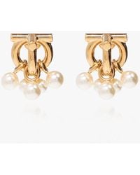 Ferragamo - Brass Earrings - Lyst