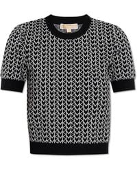 MICHAEL Michael Kors - Top With A Round Neckline - Lyst