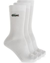 Lacoste - Three-Pack Of Socks With Logo - Lyst
