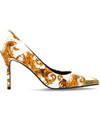Versace Jeans Couture - Heeled Shoes With 'Barocco' Pattern - Lyst