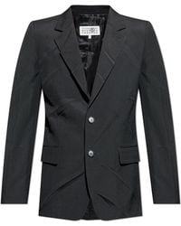 MM6 by Maison Margiela - Single-Breasted Blazer - Lyst
